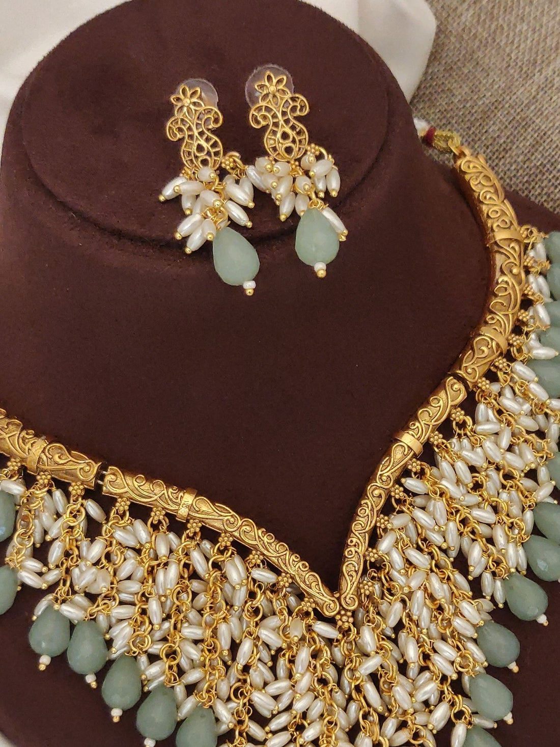 Abdesigns Gold Plated Necklace Set