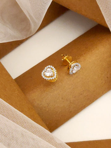 925 Sterling Silver Diamond Studs Earring