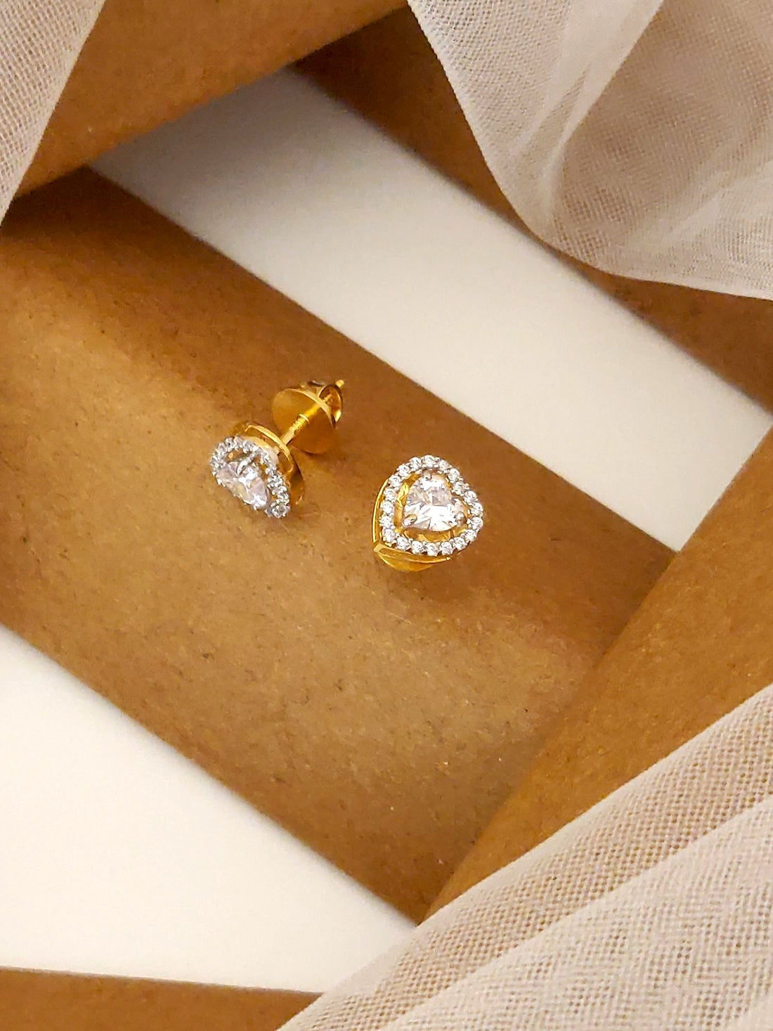 925 Sterling Silver Diamond Studs Earring