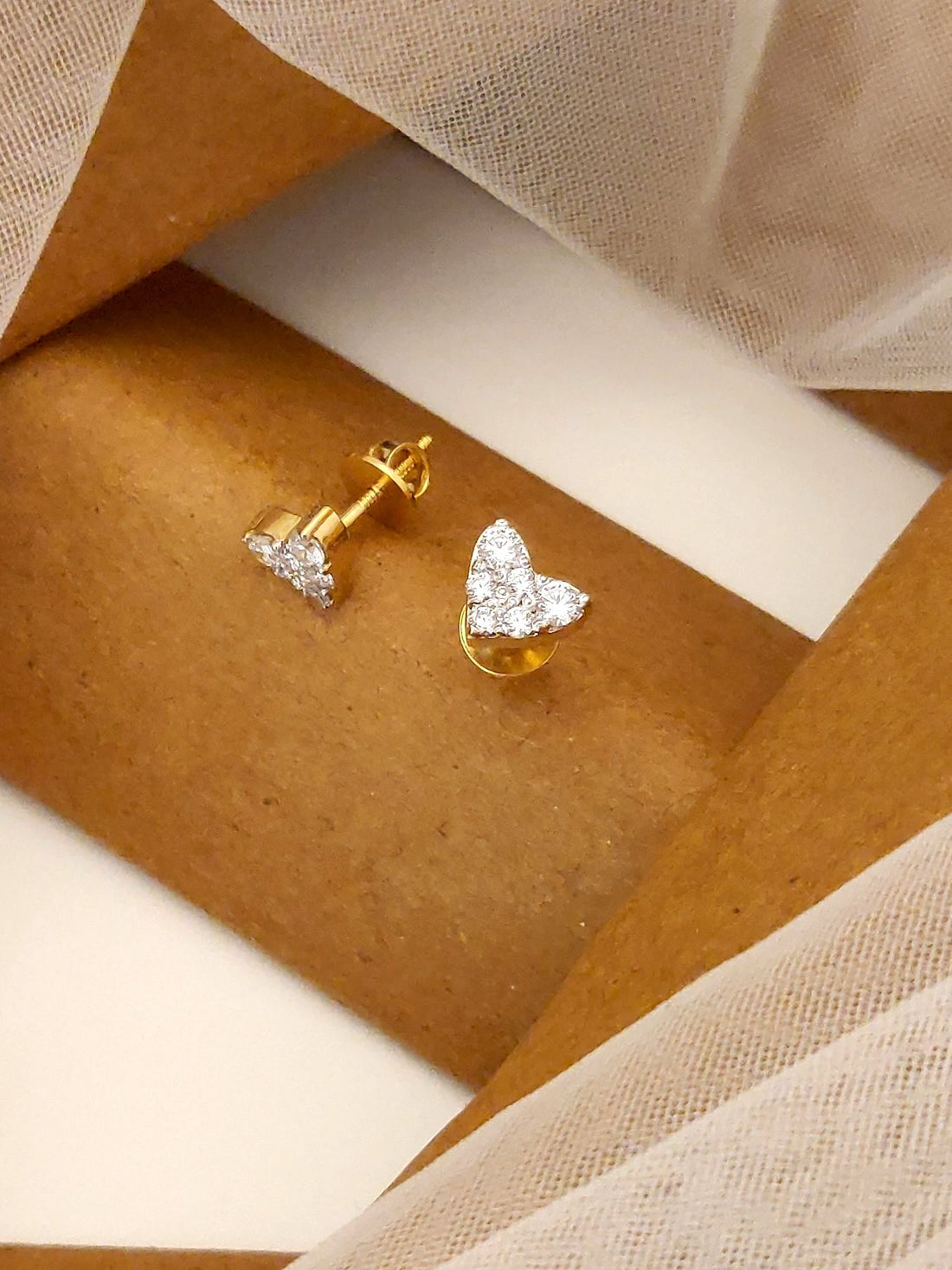 925 Sterling Silver Diamond Studs Earring