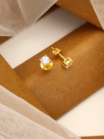 925 Sterling Silver Diamond Studs Earring