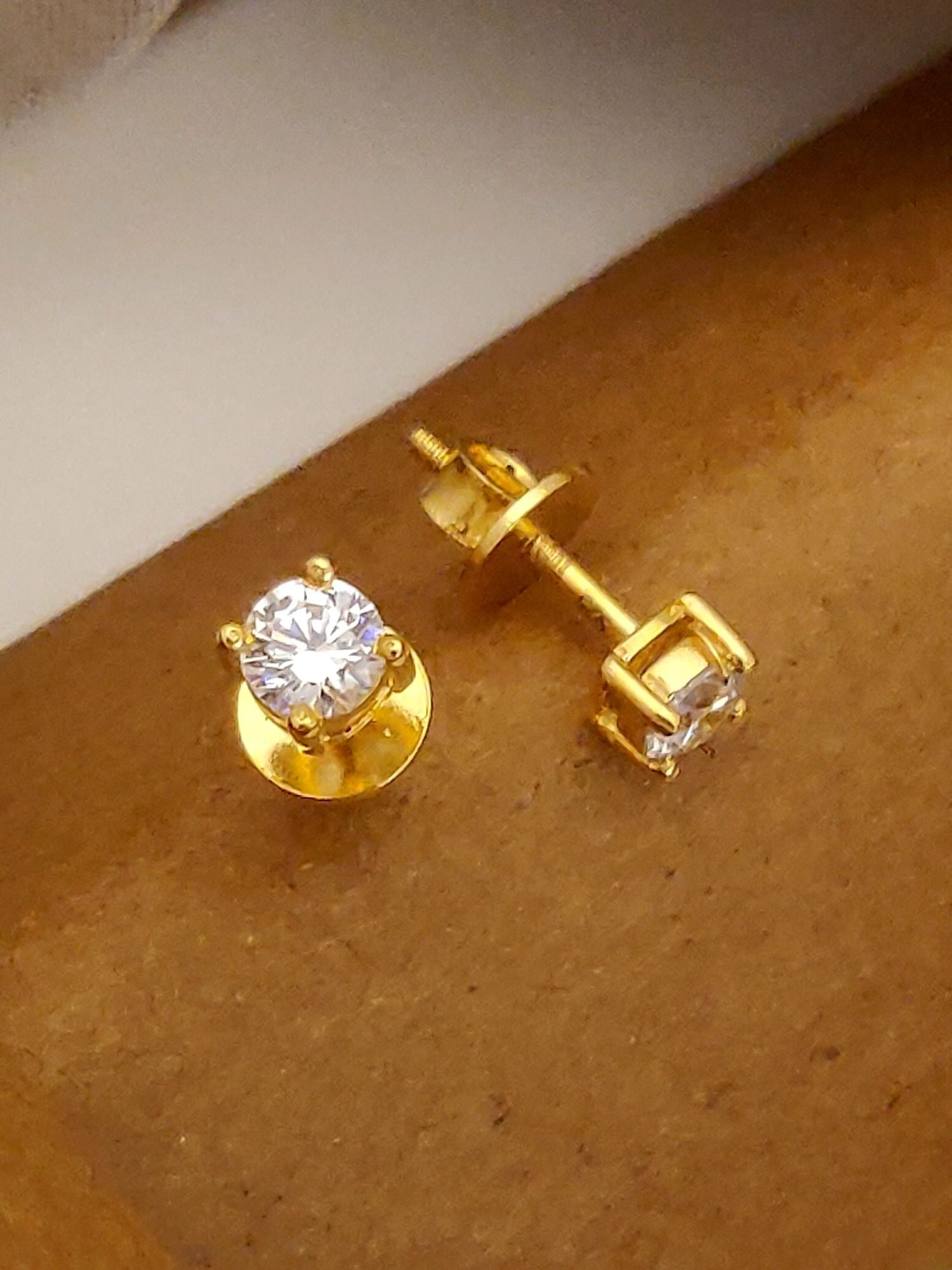 925 Sterling Silver Diamond Studs Earring