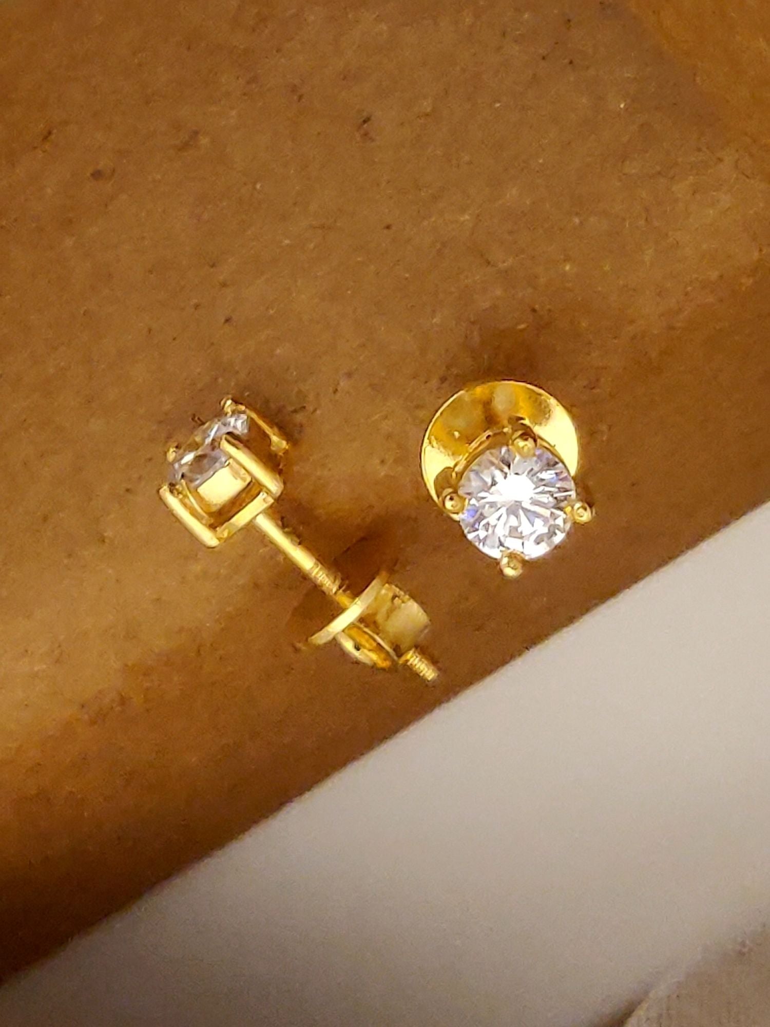 925 Sterling Silver Diamond Studs Earring