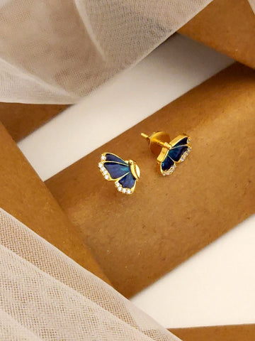 925 Sterling Silver Diamond Studs Earring