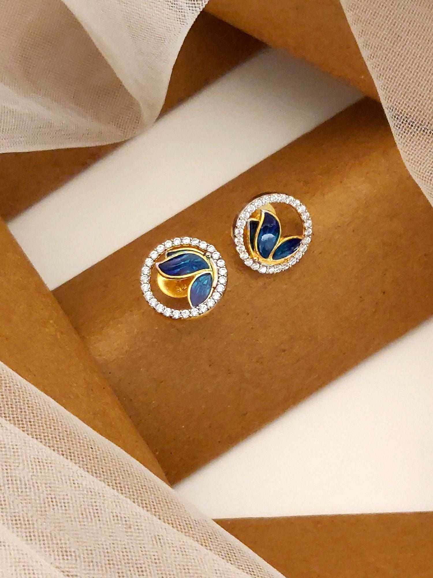 925 Sterling Silver Diamond Studs Earring