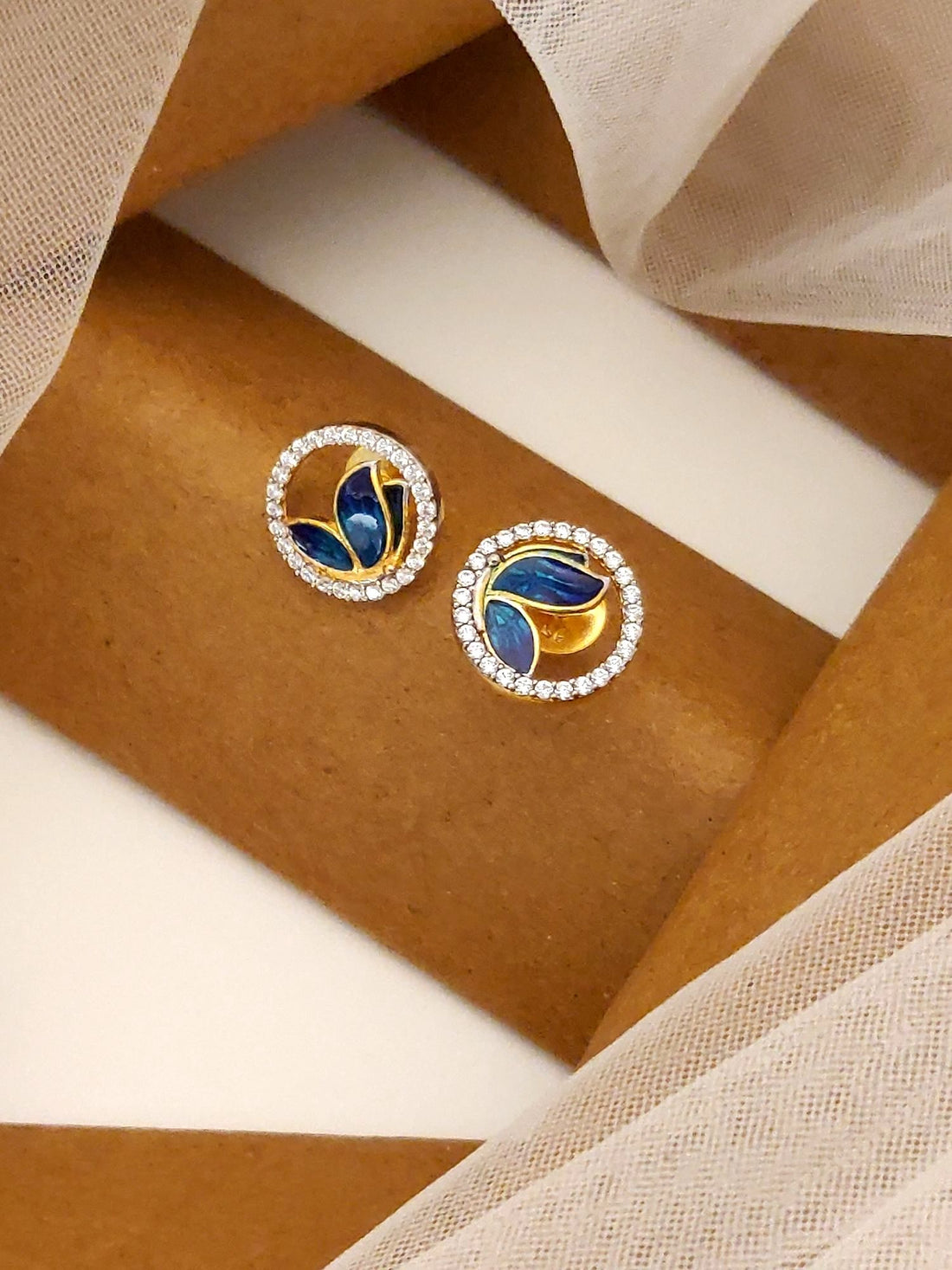 925 Sterling Silver Diamond Studs Earring