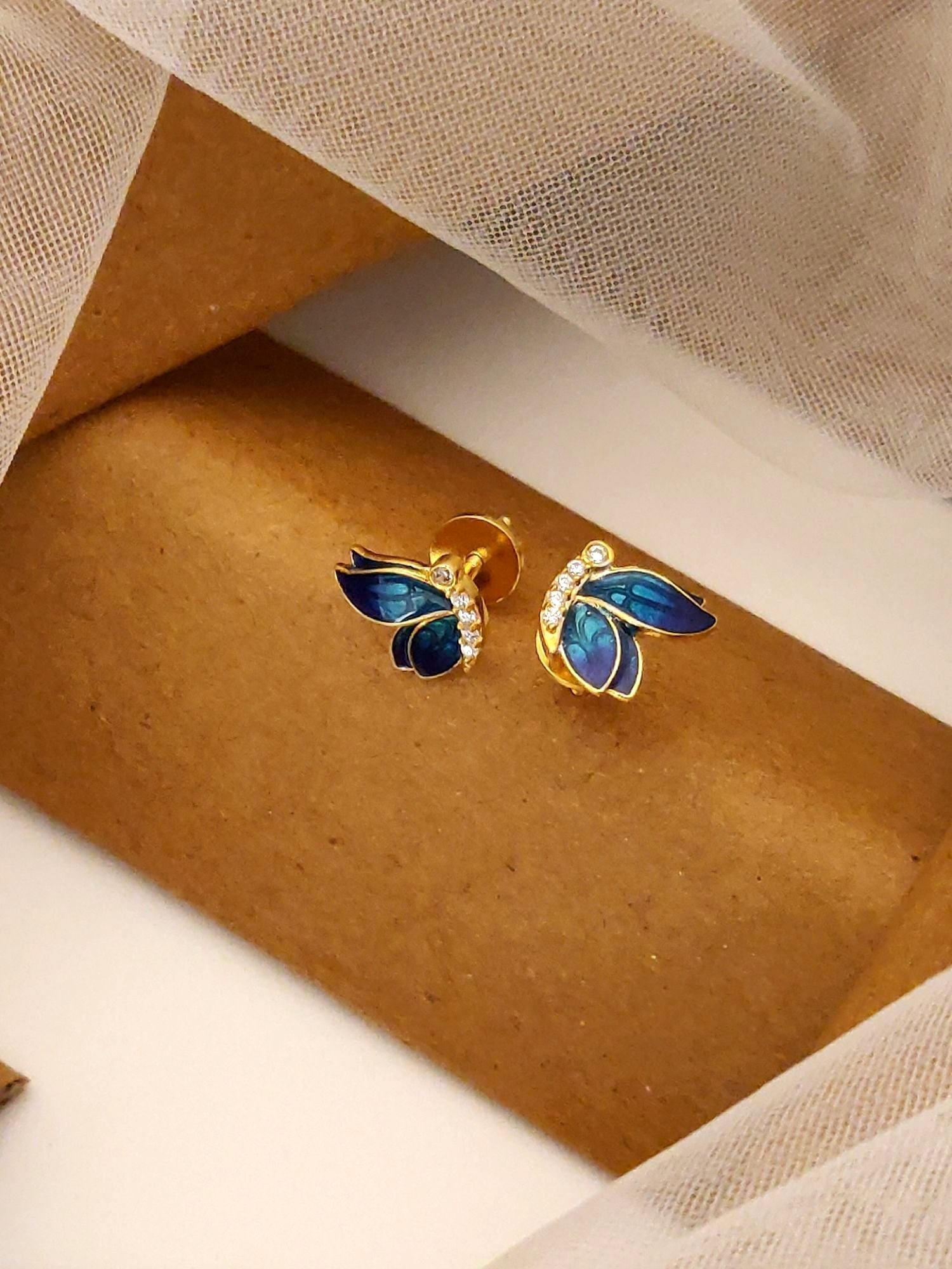 925 Sterling Silver Diamond Studs Earring