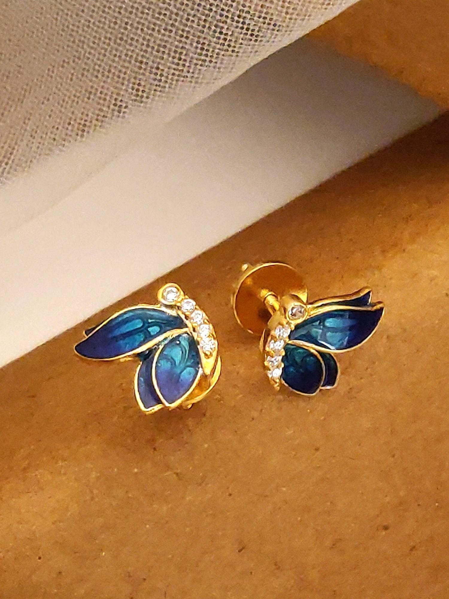 925 Sterling Silver Diamond Studs Earring