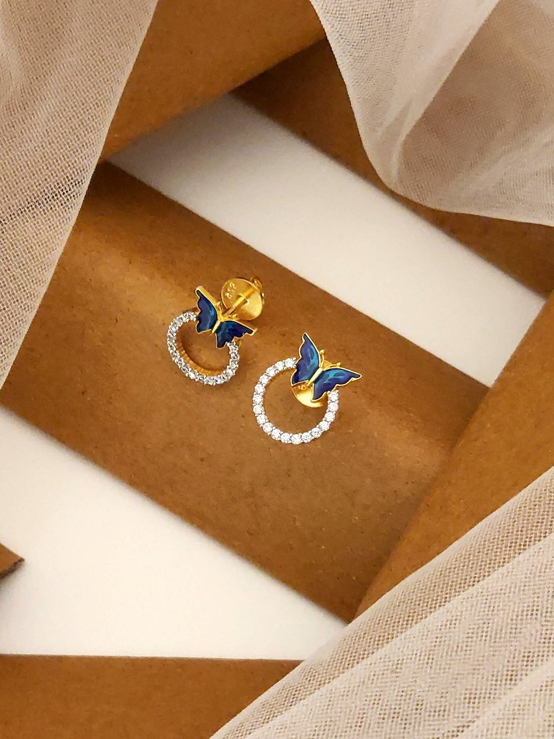 925 Sterling Silver Diamond Studs Earring