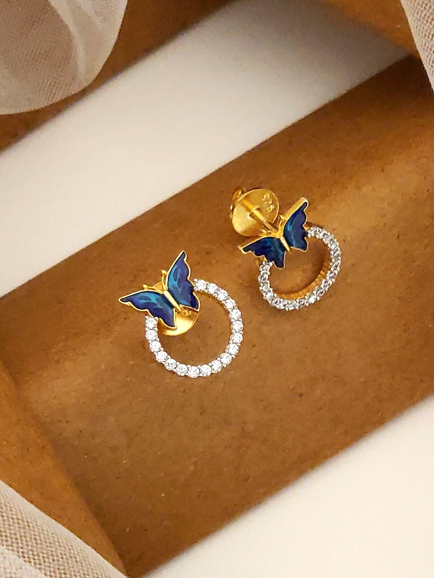 925 Sterling Silver Diamond Studs Earring