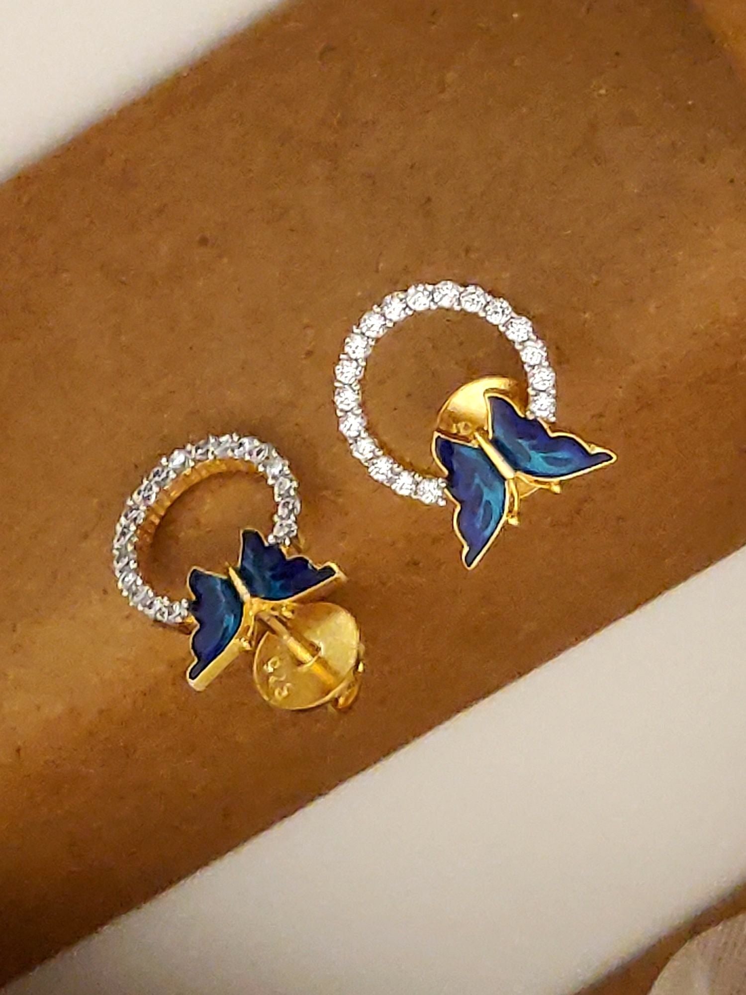 925 Sterling Silver Diamond Studs Earring