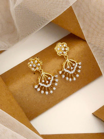 925 Sterling Silver Diamond Studs Earring