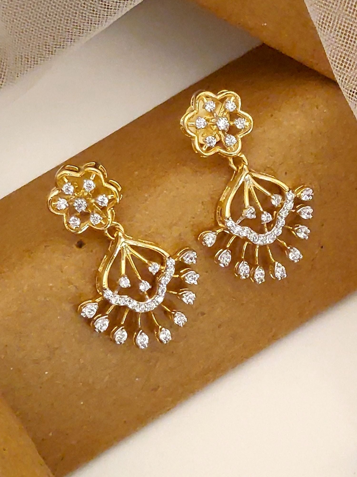 925 Sterling Silver Diamond Studs Earring