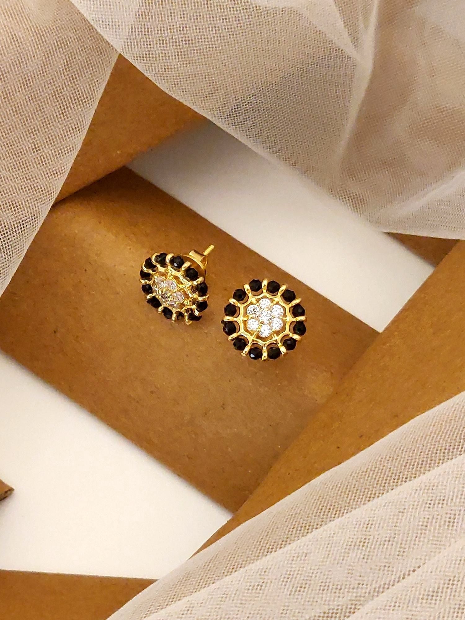 925 Sterling Silver Diamond Studs Earring