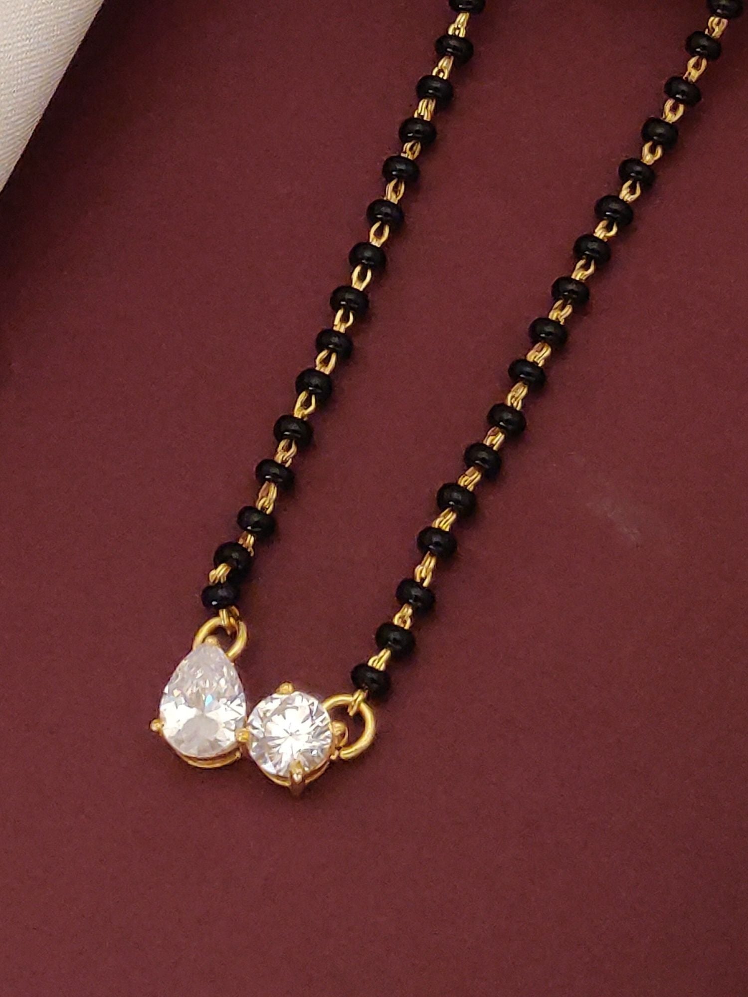 925 Sterling Silver American Diamond Mangalsutra