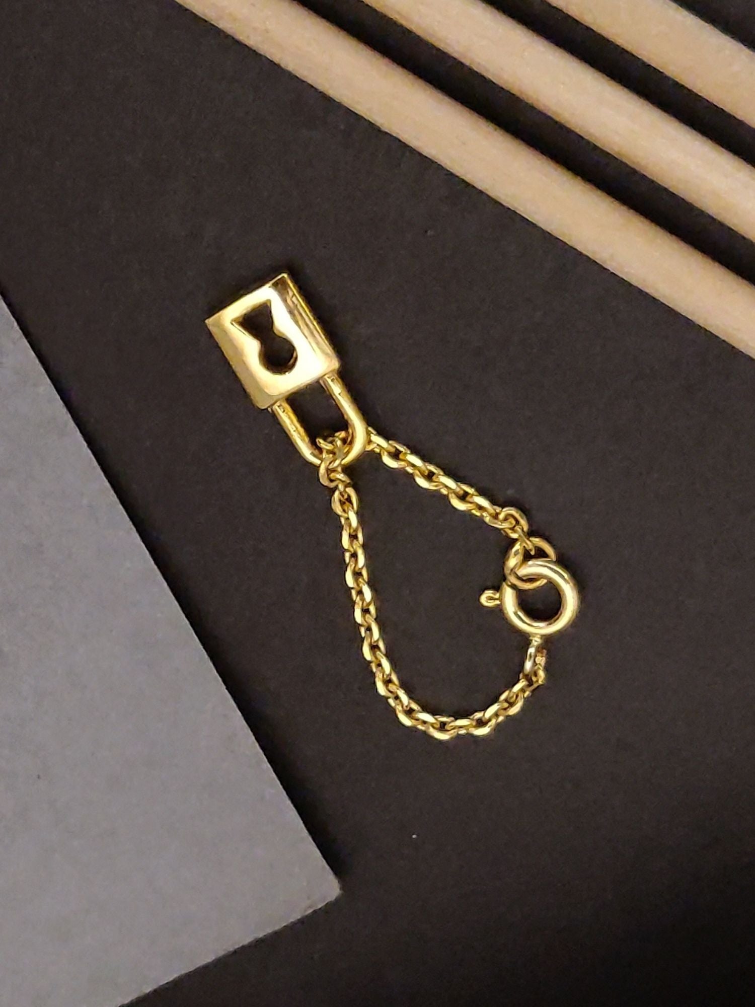 925 Sterling Silver Gold Plated Watch Charm