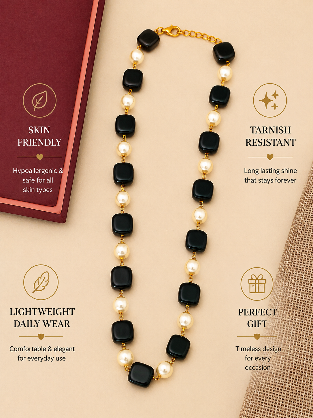 Gold Plated Jaipuri Stones Mala – Traditional Royal Glam - jewellery by Abdesigns Jewellery