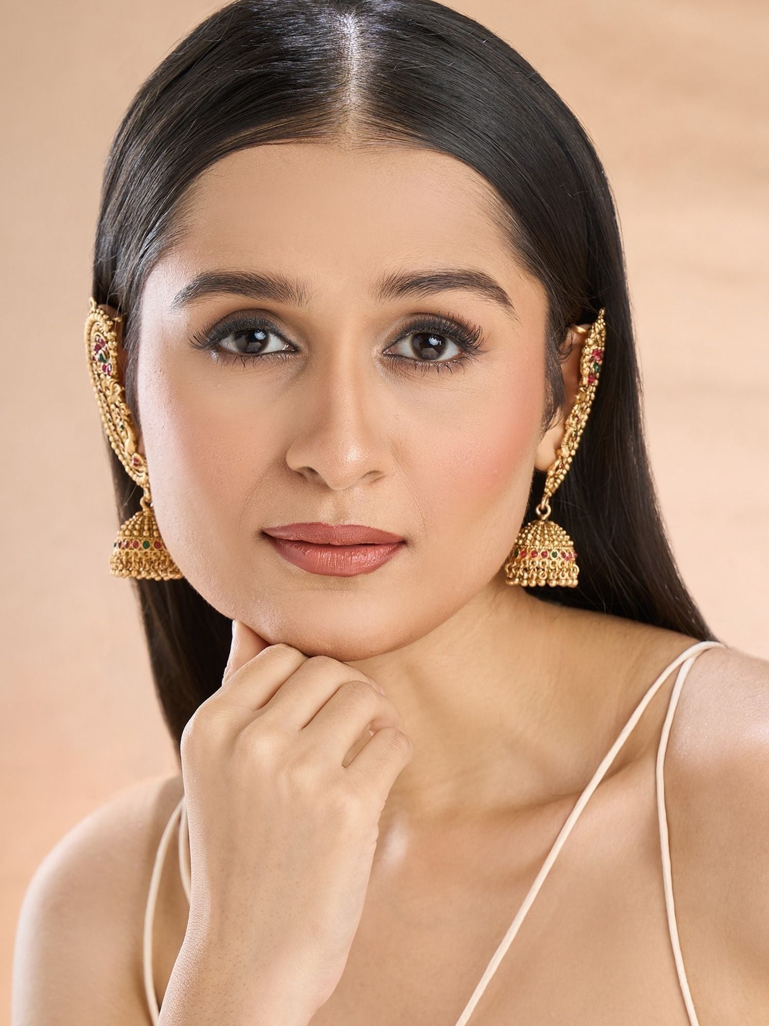 Abdesigns Premium South Indian Gold Plated Ear Cuffs