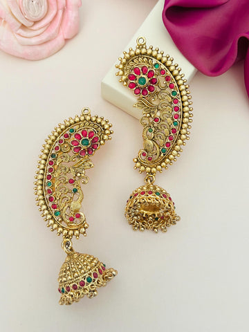 Abdesigns Premium South Indian Gold Plated Ear Cuffs