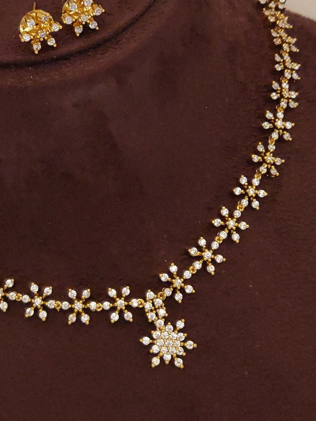 Abdesigns Gold Plated Kempstone Necklace Set