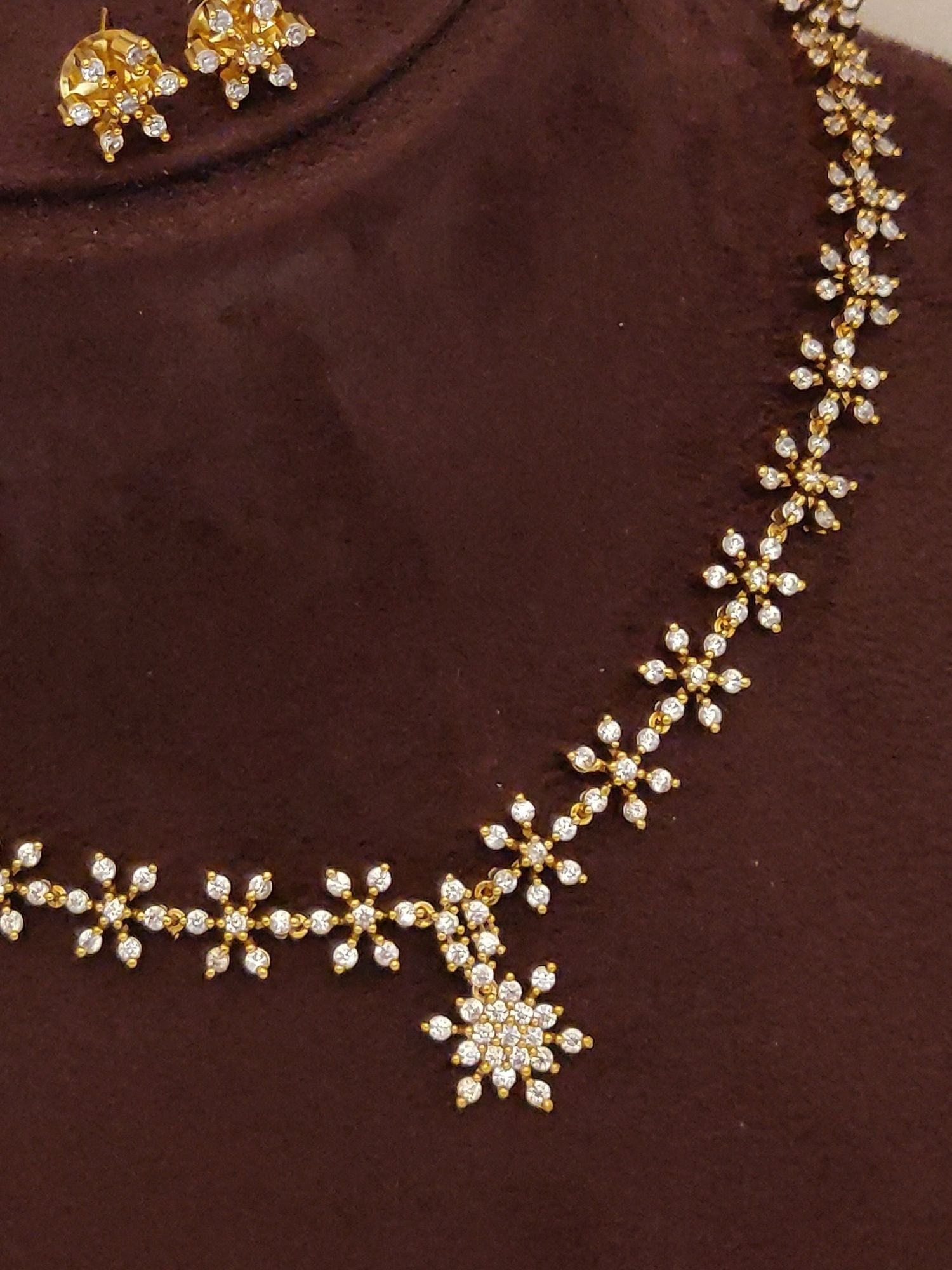 Abdesigns Gold Plated Kempstone Necklace Set