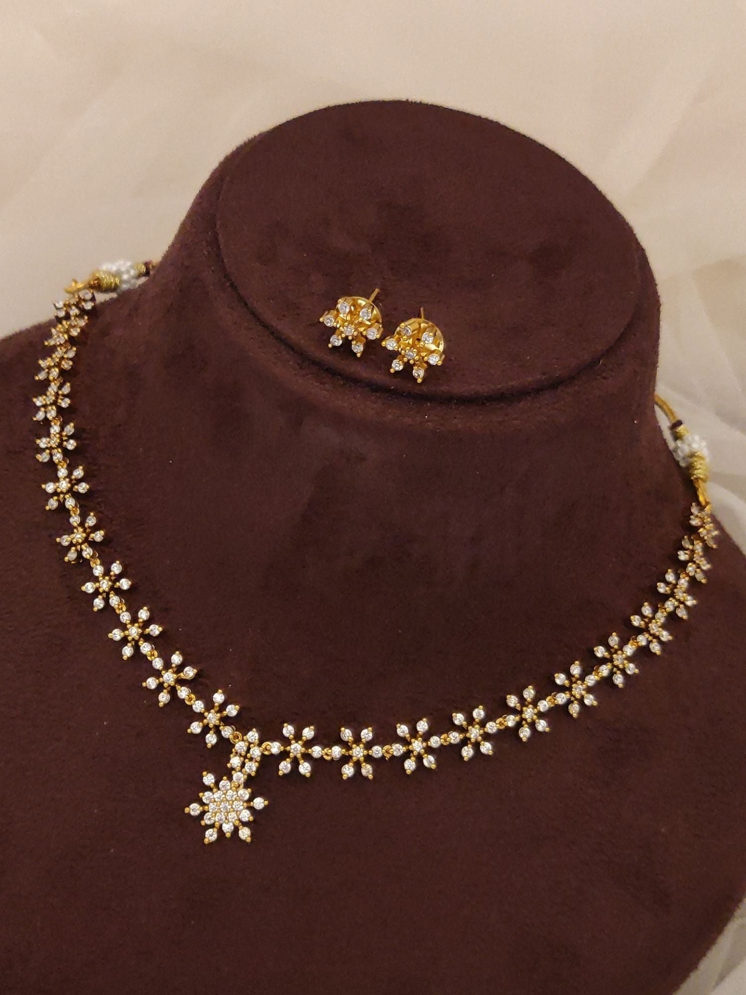 Abdesigns Gold Plated Kempstone Necklace Set
