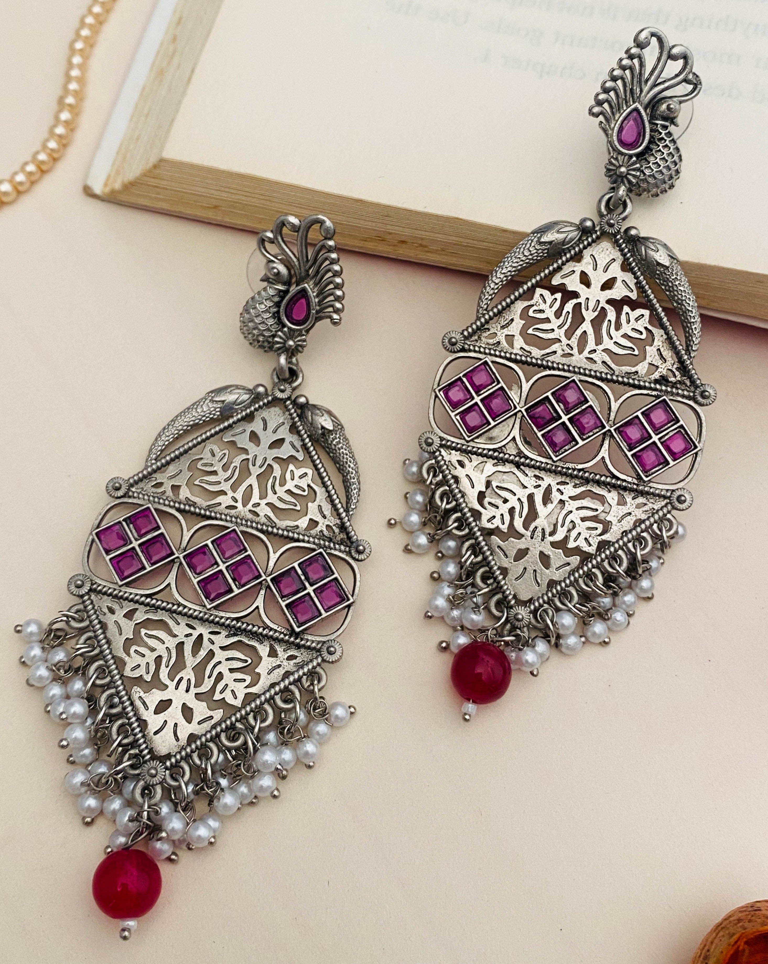 German Silver Earrings