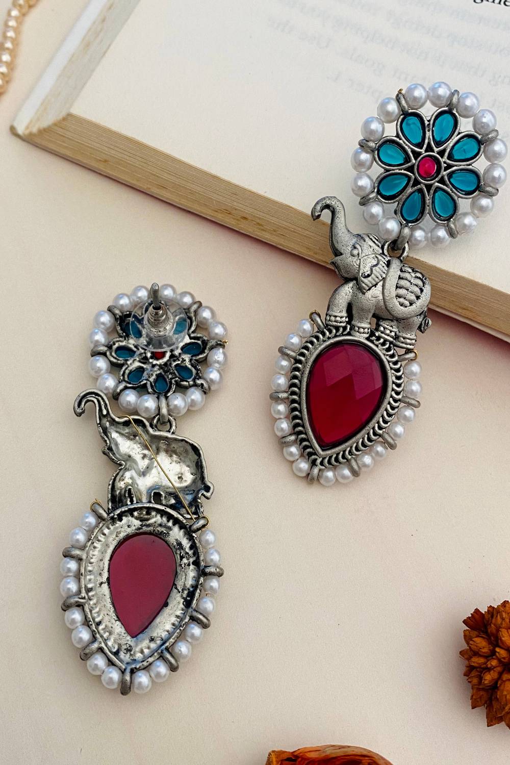 High Quality Extravagant German Silver Earring