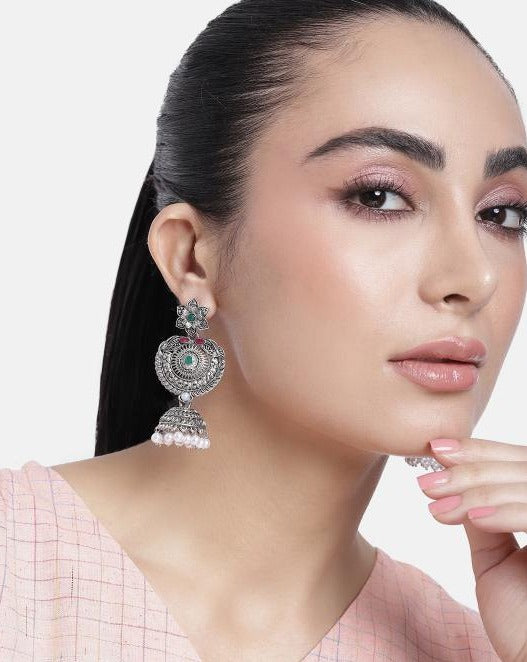 High-Quality Contemporary German Silver Earring