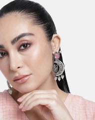 High-Quality Contemporary German Silver Doll Earring