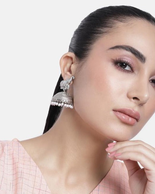 Elephant High Quality German Silver Earrings