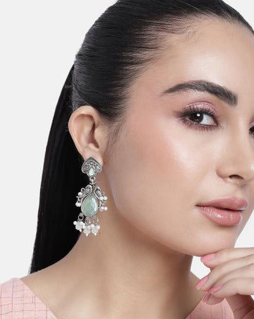 Graceful High Quality German Silver Earrings