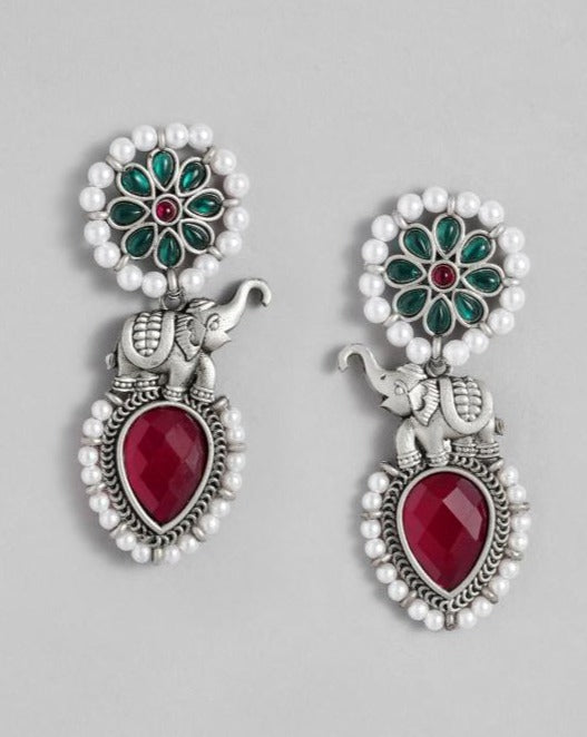 High Quality Extravagant German Silver Earring - earrings by Abdesigns Jewellery