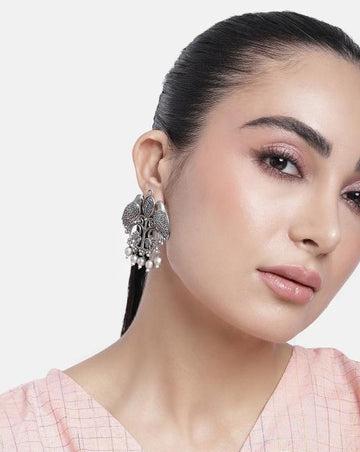 High-Quality Ornamental German Silver Earring