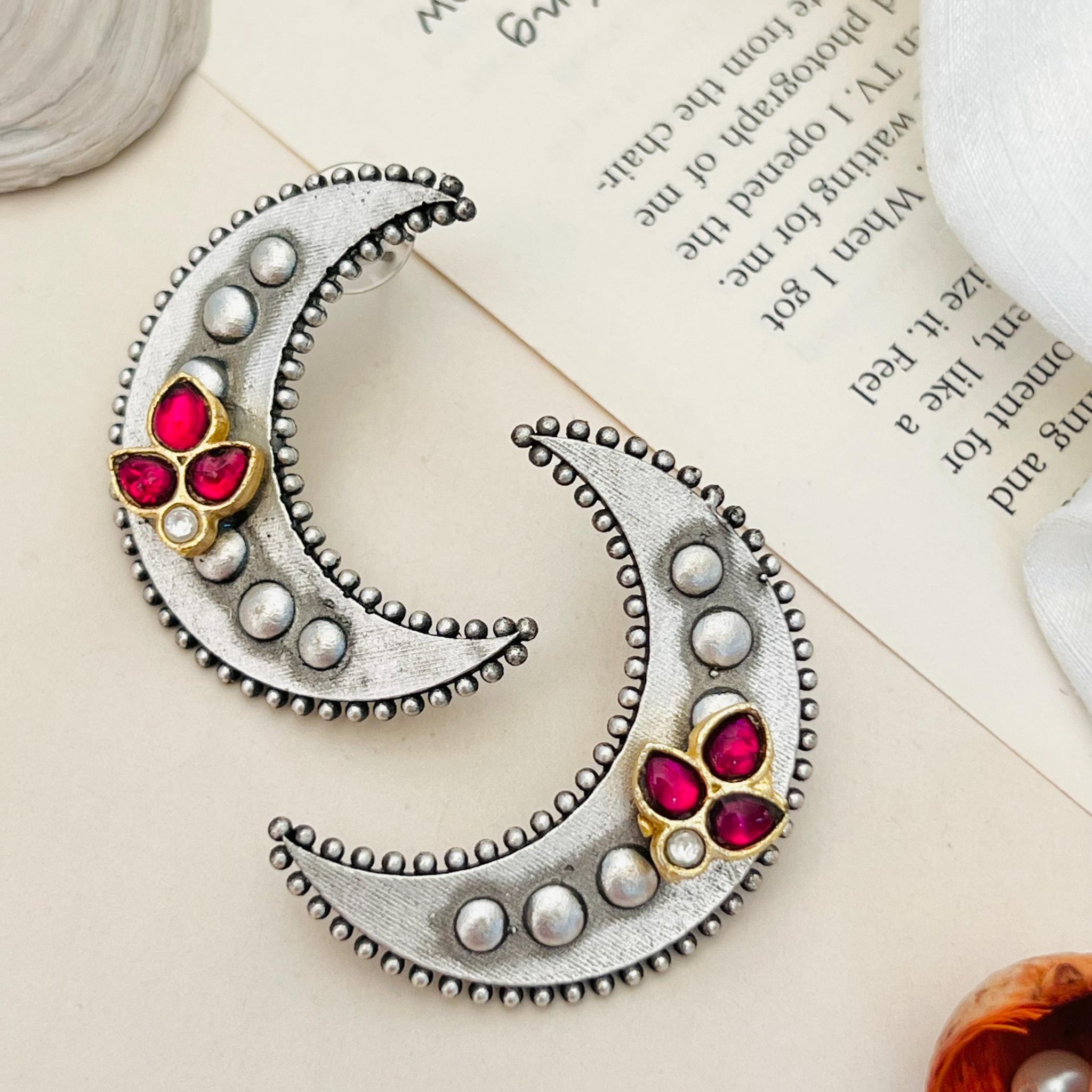 German Silver Plated Earring 