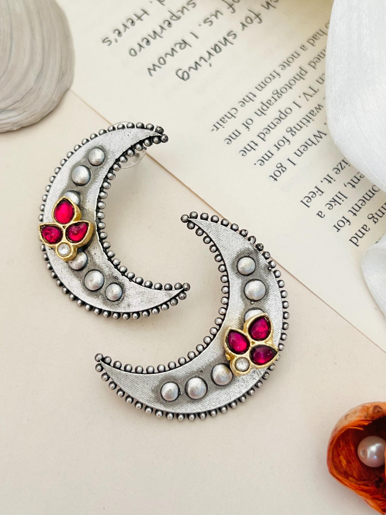 German Silver Plated Earring 