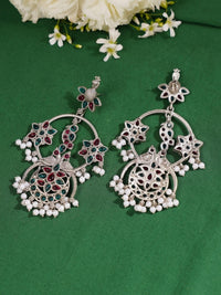 Thumbnail for Premium German Silver Peacock Peacock Earrings