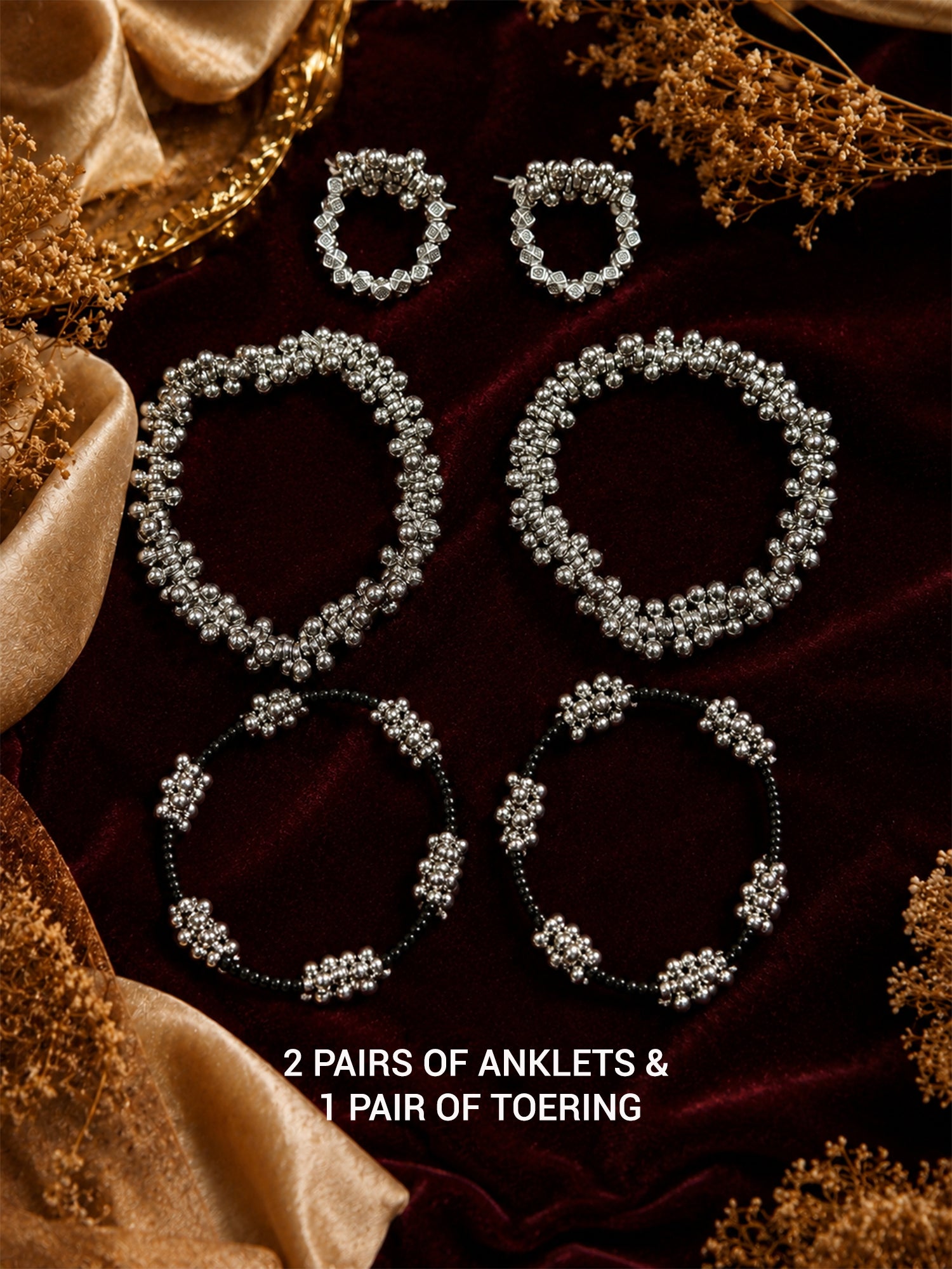 Ghungroo anklet silver payal