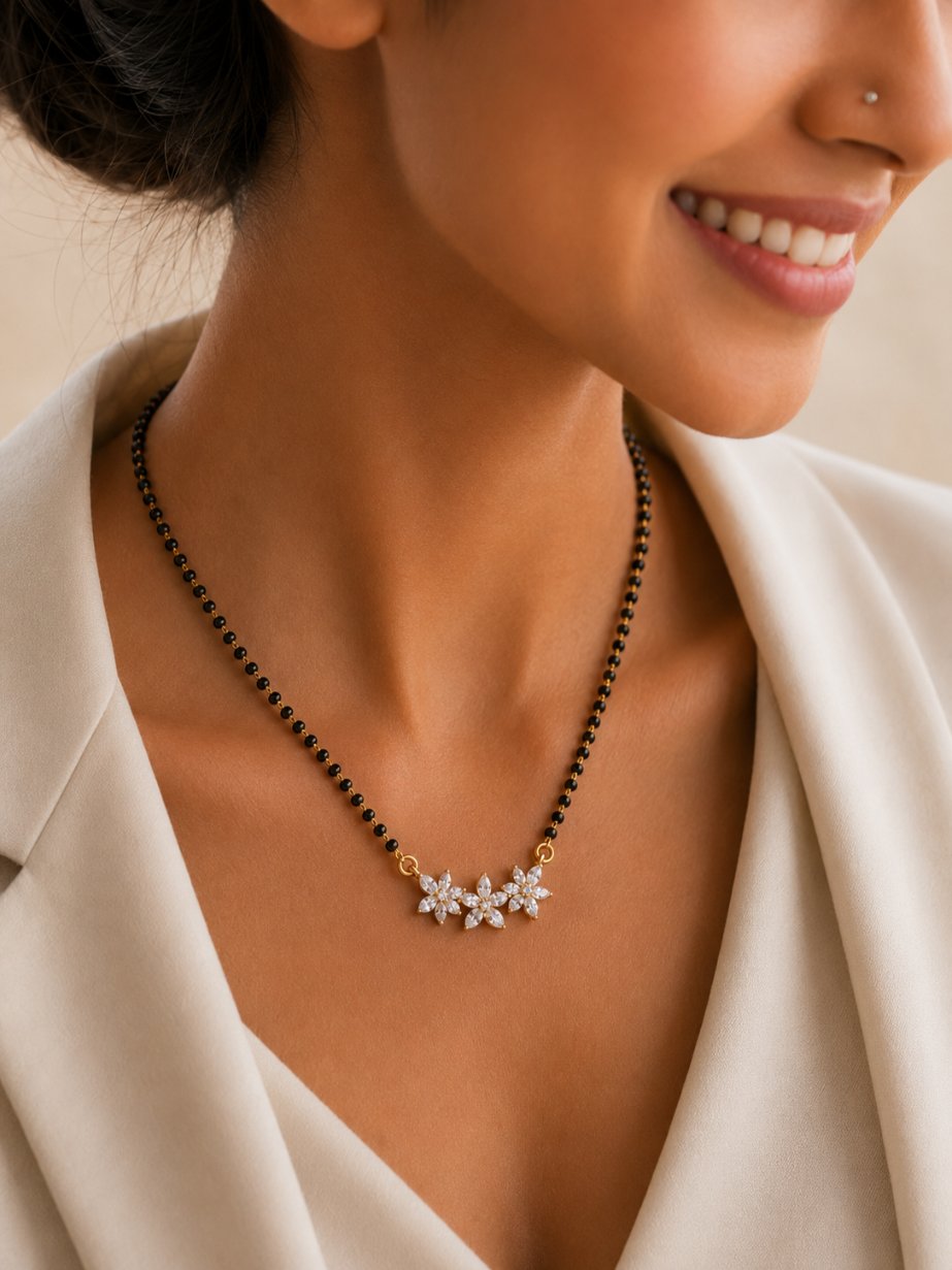 Abdesigns dainty mangalsutra full view — contemporary design for Indian women