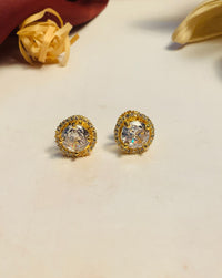 Thumbnail for Disha Parmar Inspired Gold Plated Stud Earring