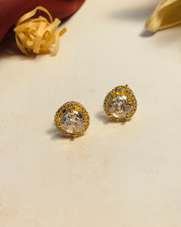 Thumbnail for Disha Parmar Inspired Gold Plated Stud Earring