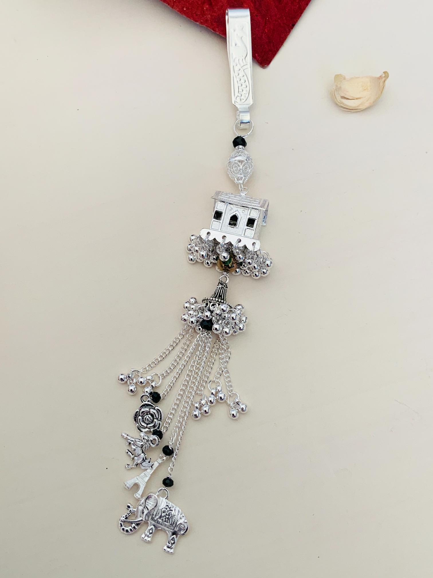 Beautiful German Silver Plated Saree Pin