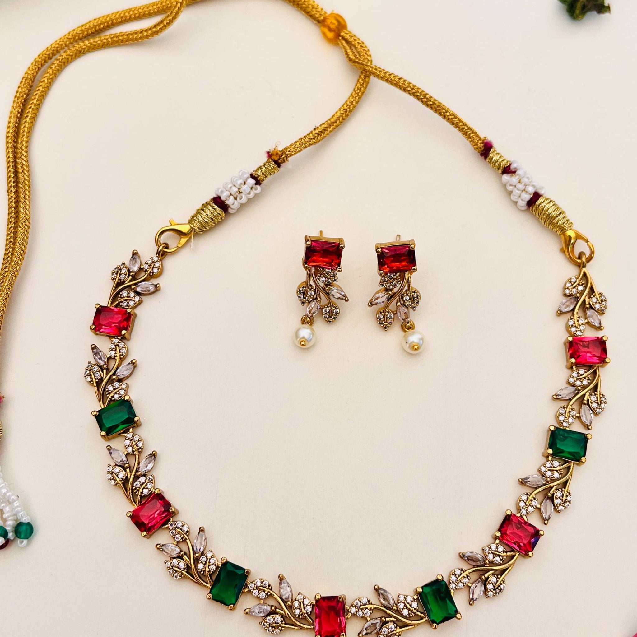 Matt Gold Plated Necklace