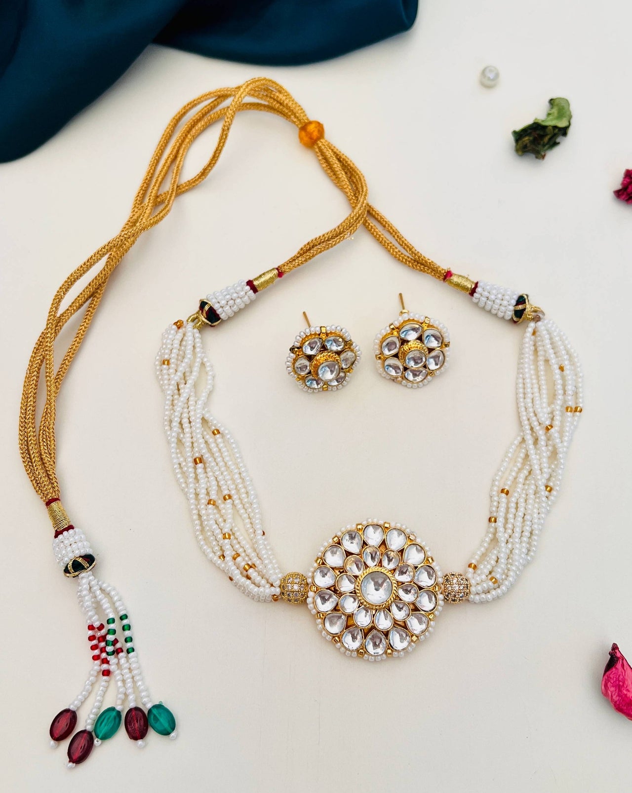 Kundan Necklace With Earring 