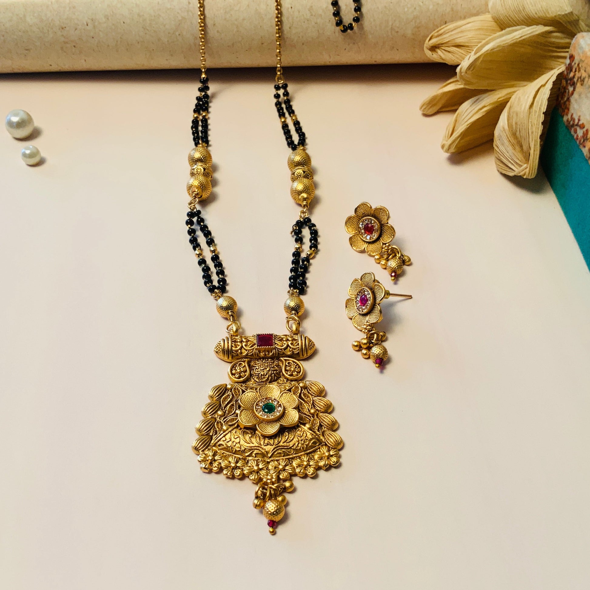 Charming Antique Long Mangalsutra - Abdesignsjewellery