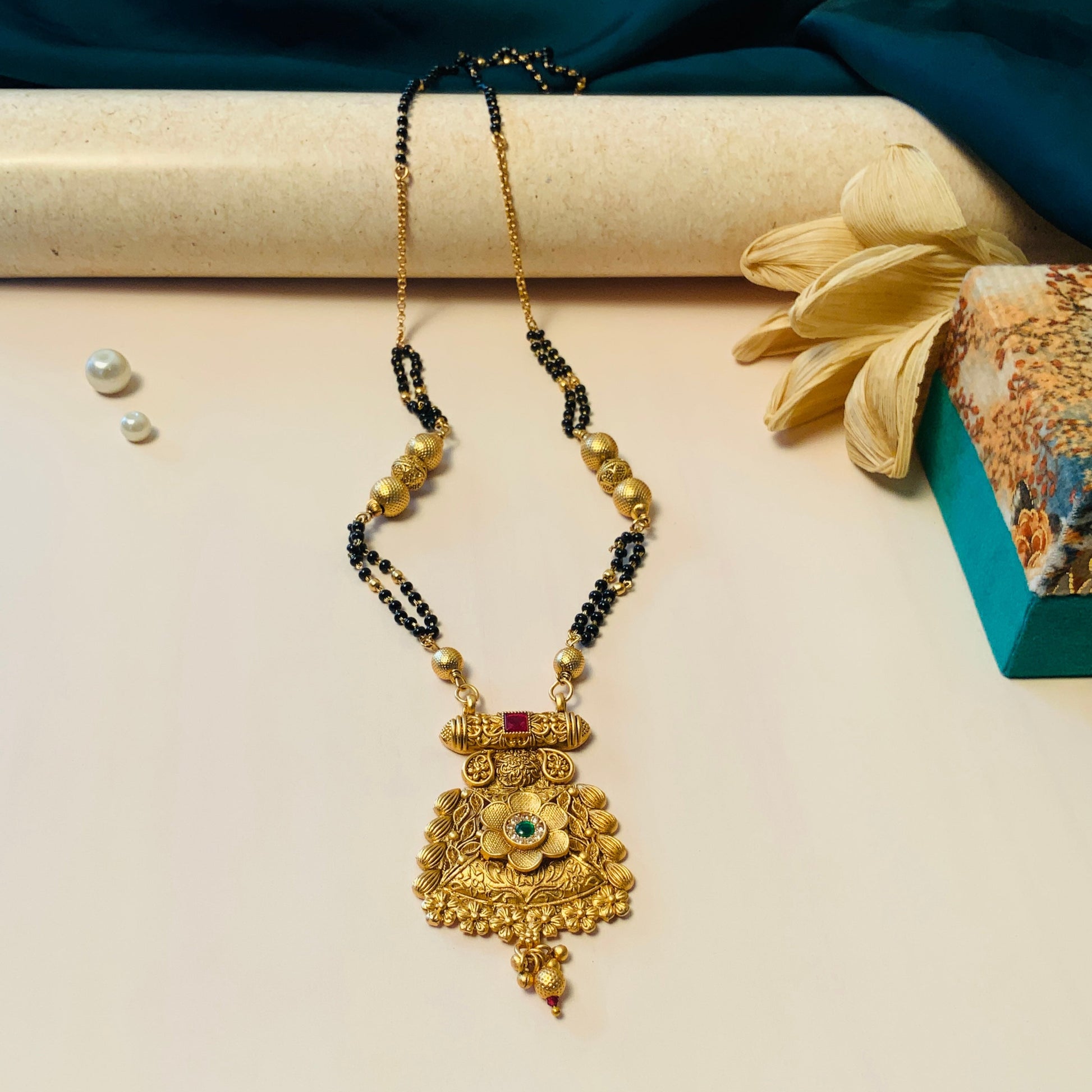 Charming Antique Long Mangalsutra - Abdesignsjewellery