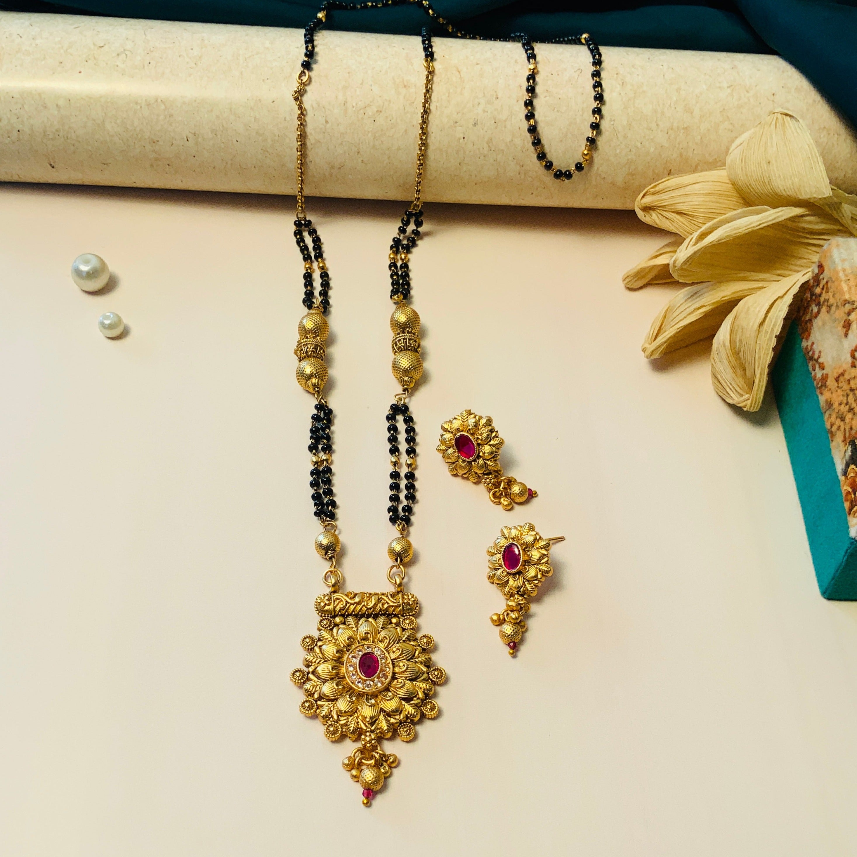 Classic Antique Long Mangalsutra - Abdesignsjewellery