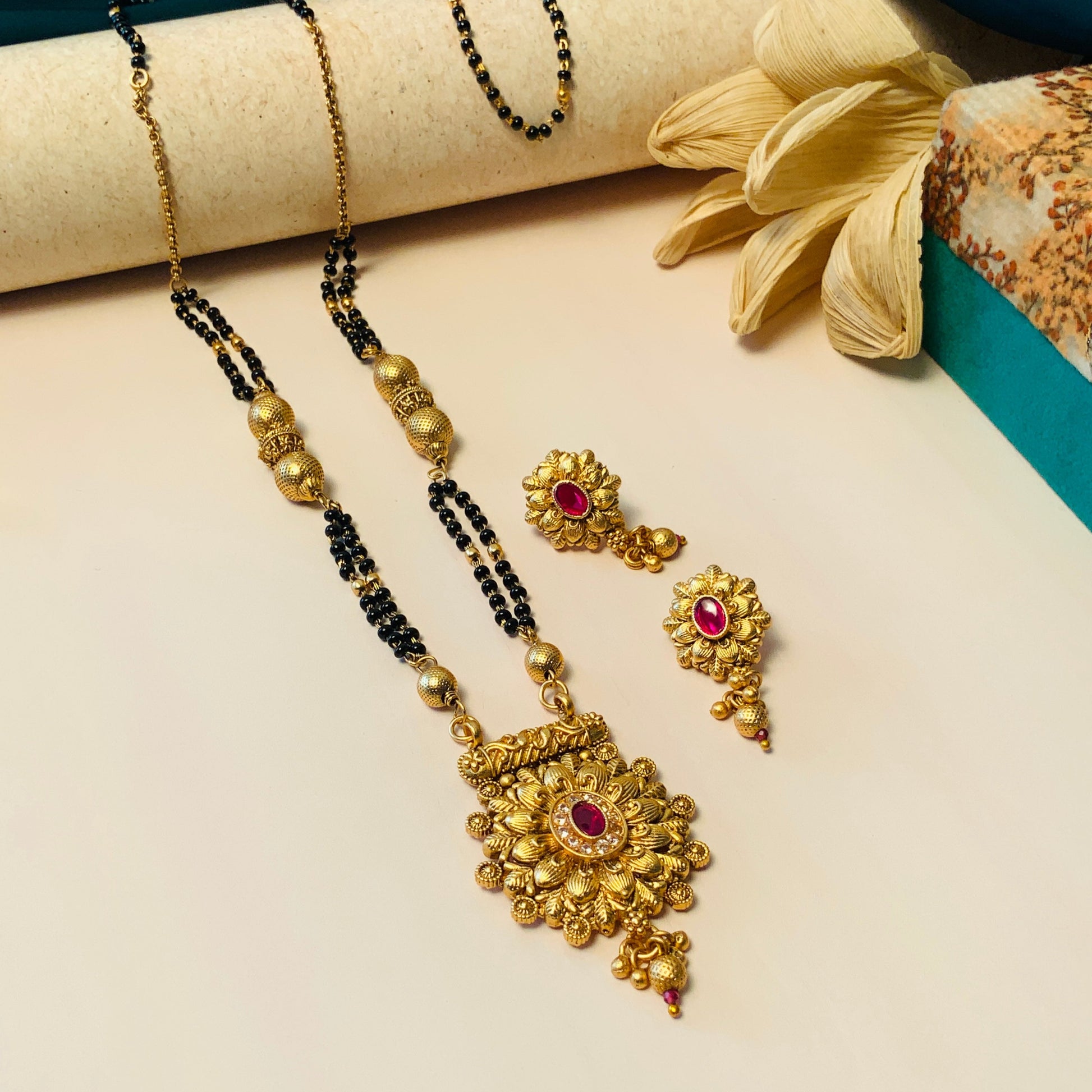 Classic Antique Long Mangalsutra - Abdesignsjewellery