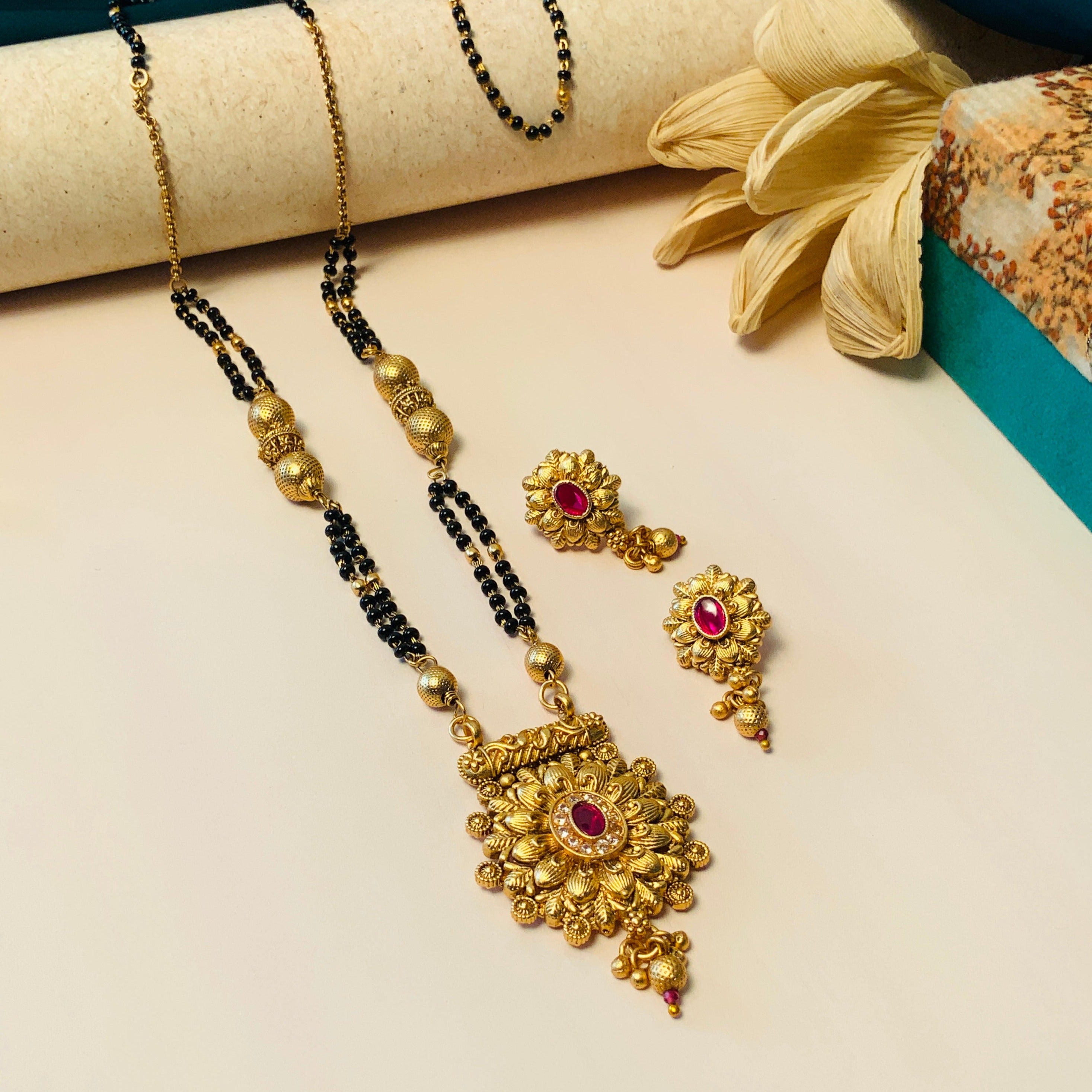 Classic Antique Long Mangalsutra - Abdesignsjewellery