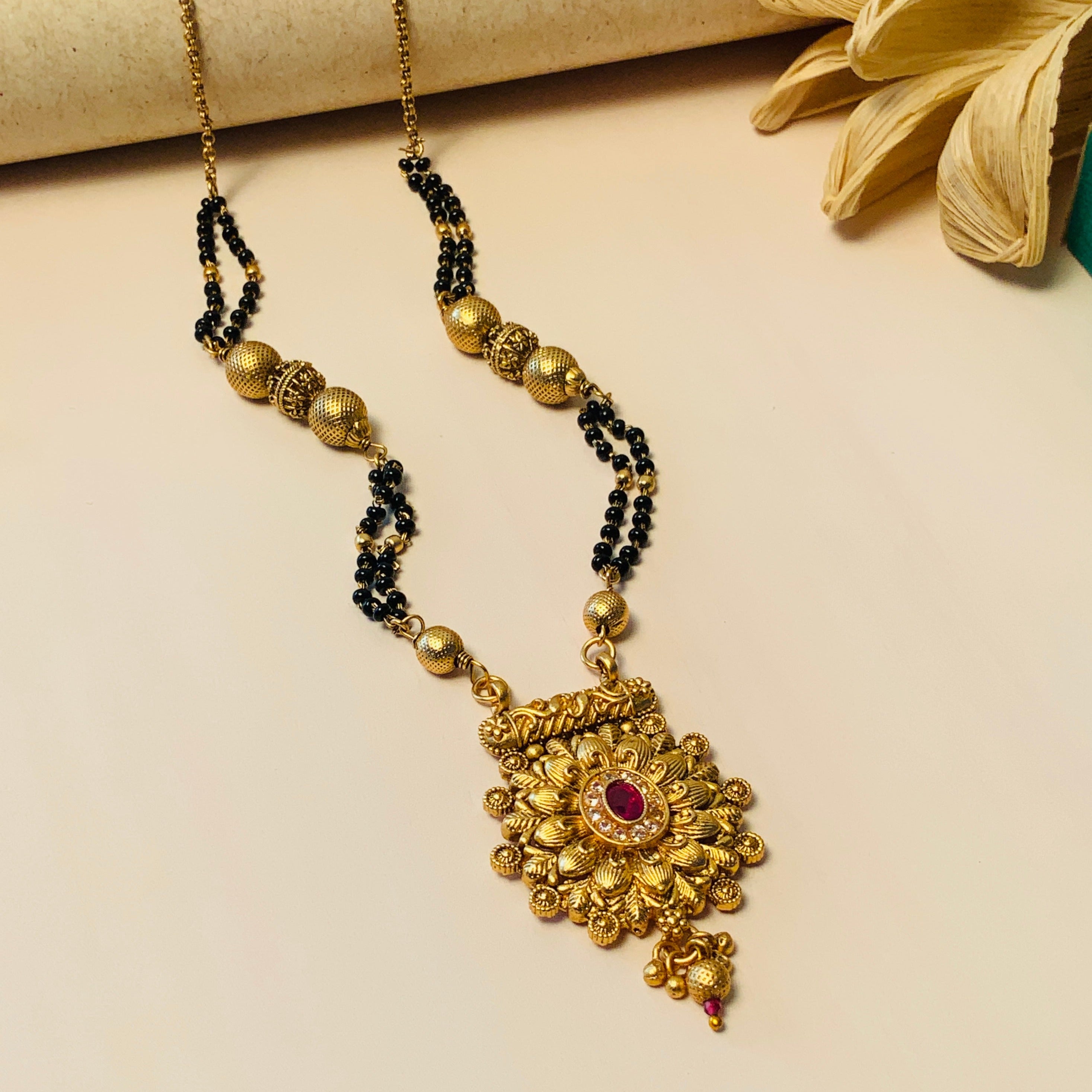 Classic Antique Long Mangalsutra - Abdesignsjewellery
